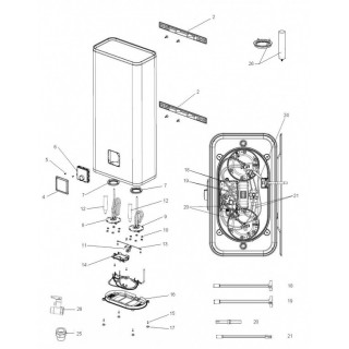 Soporte termostato seguridad FLAT ONIX